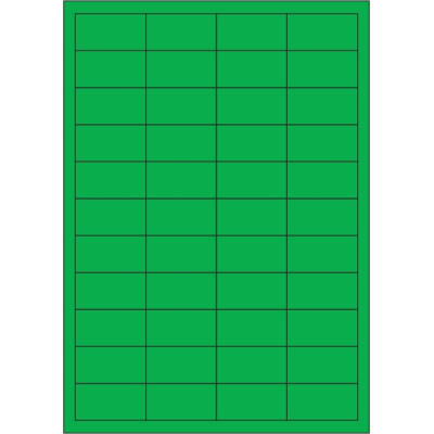 Selbstklebende Etiketten 48,5x25,4 mm Buntpapier, auf A4-Bogen, für Laser- und Tintenstrahldruck
