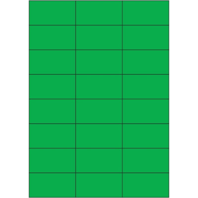 Selbstklebende Etiketten 70x37 mm Buntpapier, auf A4-Bogen, für Laser- und Tintenstrahldruck