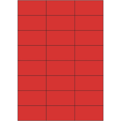Selbstklebende Etiketten 70x37 mm Buntpapier, auf A4-Bogen, für Laser- und Tintenstrahldruck