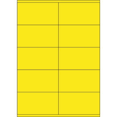 Selbstklebende Etiketten 105x57 mm Buntpapier, auf A4-Bogen, für Laser- und Tintenstrahldruck